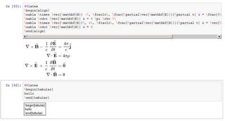 Display latex table/tabular in Jupyter with latex cell magic