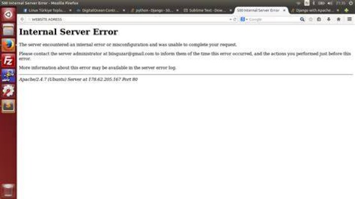 Django - 500 INTERNAL SERVER ERROR
