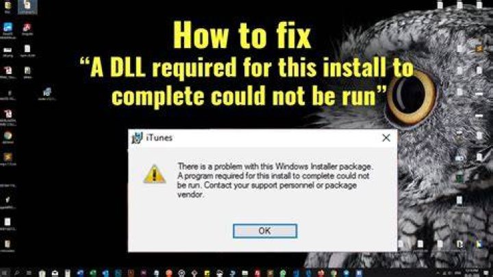 dll could not be run