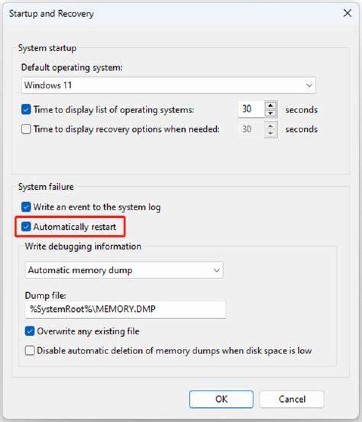 Do i have to always re-install the system after a power failure?