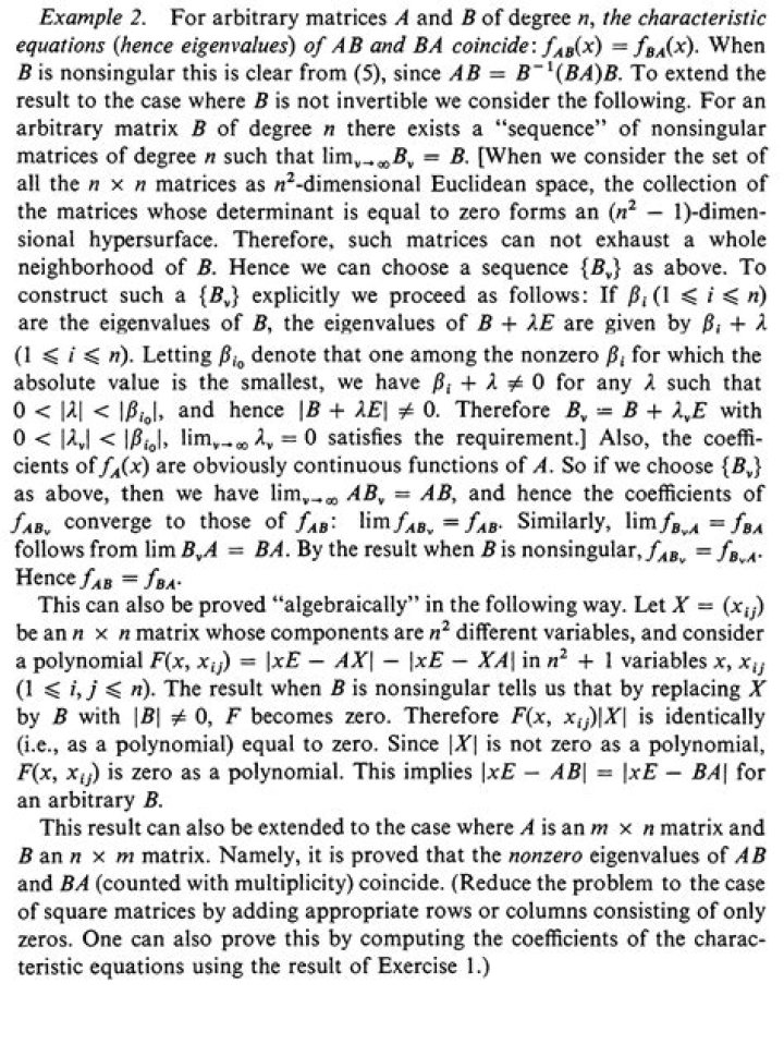 Do matrices $ AB $ and $ BA $ have the same minimal and characteristic polynomials?