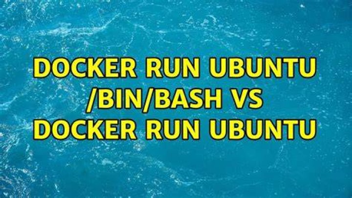docker run ubuntu /bin/bash vs docker run ubuntu
