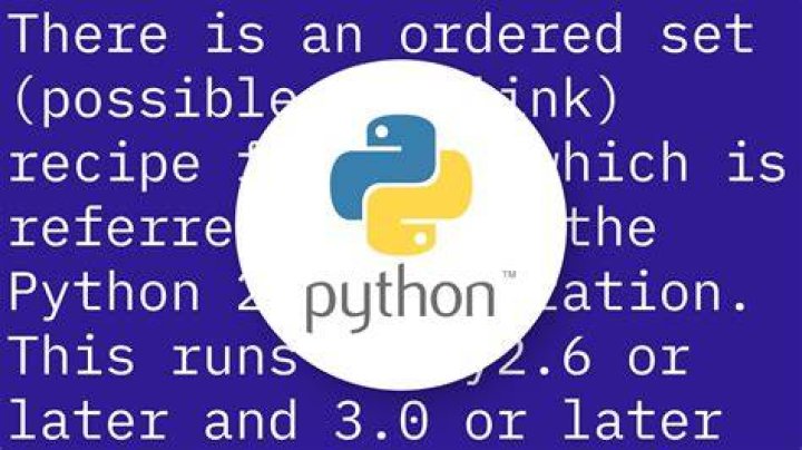 Does Python have an ordered set?