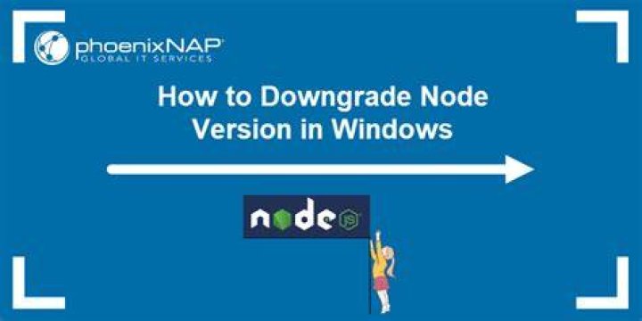 Downgrade node.js - Windows
