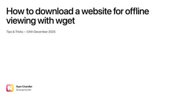 Download whole website wget