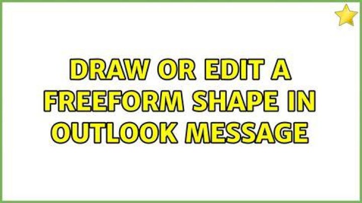 Draw or edit a freeform shape in Outlook message