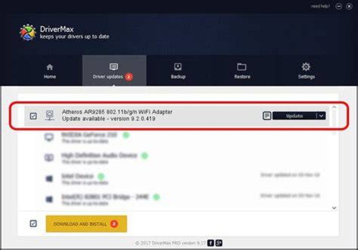 Drivers for wifi card Atheros AR928X - Find and install