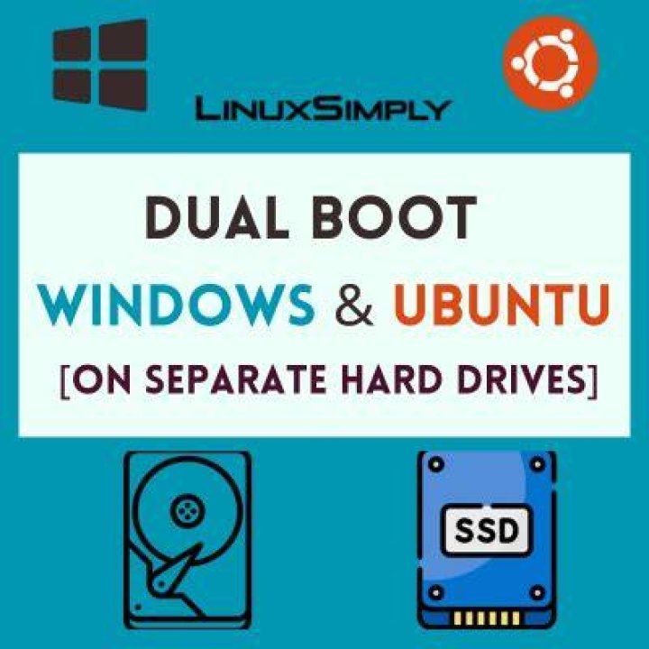 Dual boot with Ubuntu and Windows on separate disk