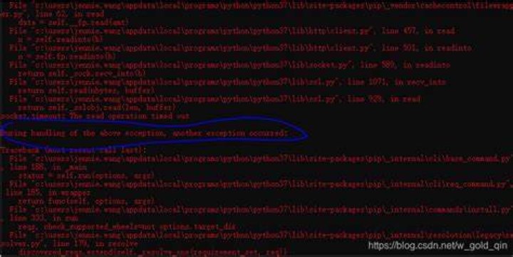 During handling of the above exception, another exception occurred