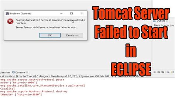 Eclipse - Starting Tomcat 7 Server at localhost has encountered a problem