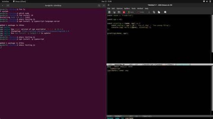 emacs showing an archive's contents 