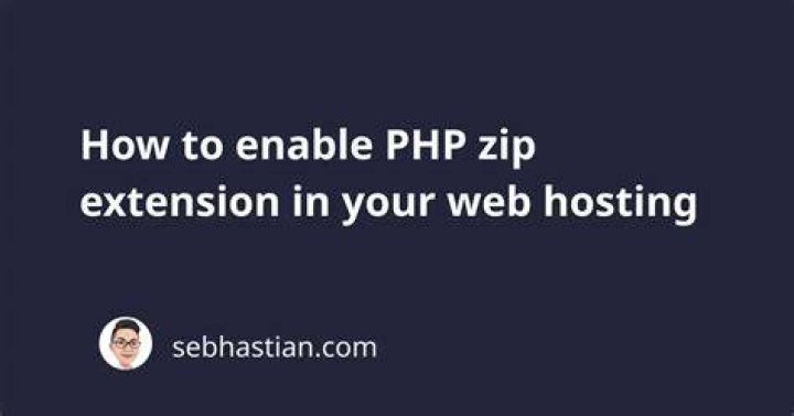 Enable PHP ZIP Extension
