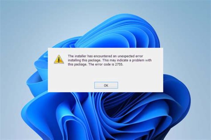 Error 2755 when installing new program in windows 10