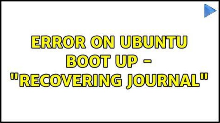 Error on Ubuntu boot up - 