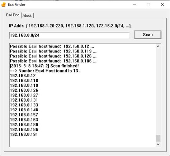 ESXi Host Finder Picture