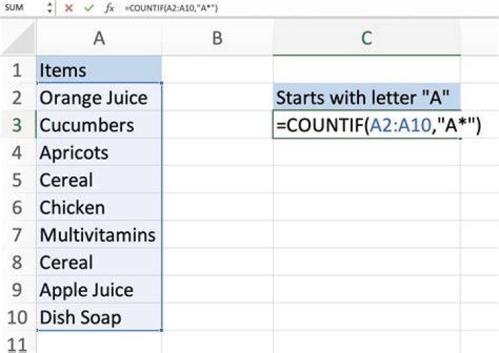 Excel formula to count the number of rows that meets one or more of many criteria