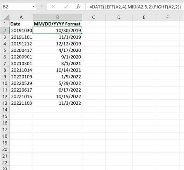 Excel How to convert datetime into only date - m/d/YYYY format