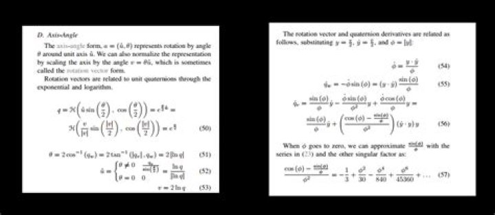 Excerpt from Neil Dantam's course notes, Georgia Tech.