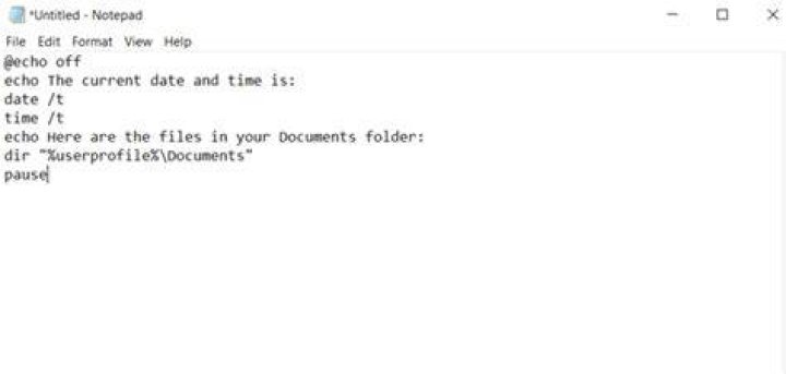 Executing a command line command from a simple batch file?