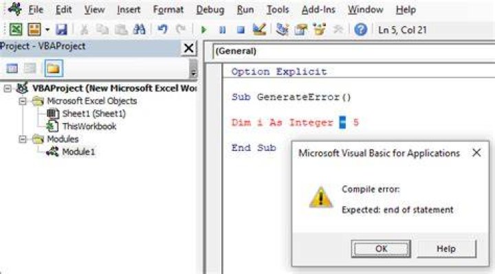 Expected end of statement Error in Vb Script
