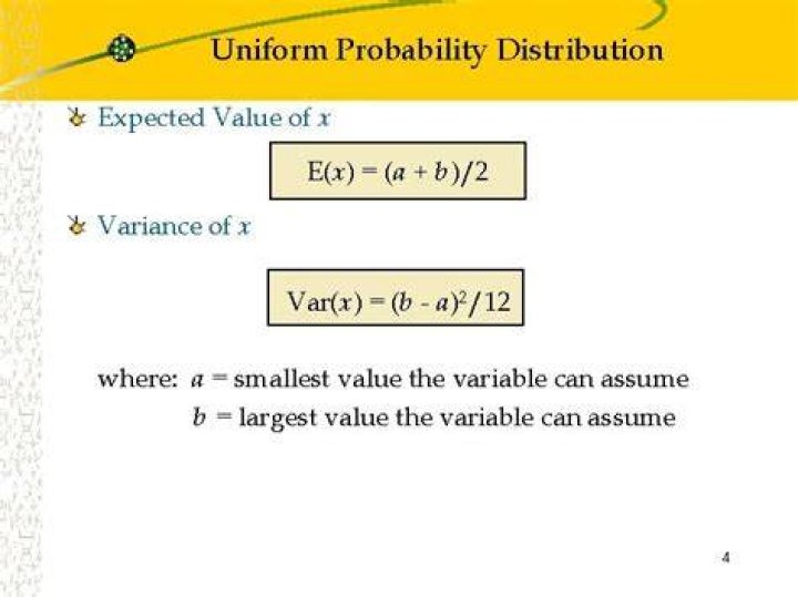 Expected value of a uniform distribution