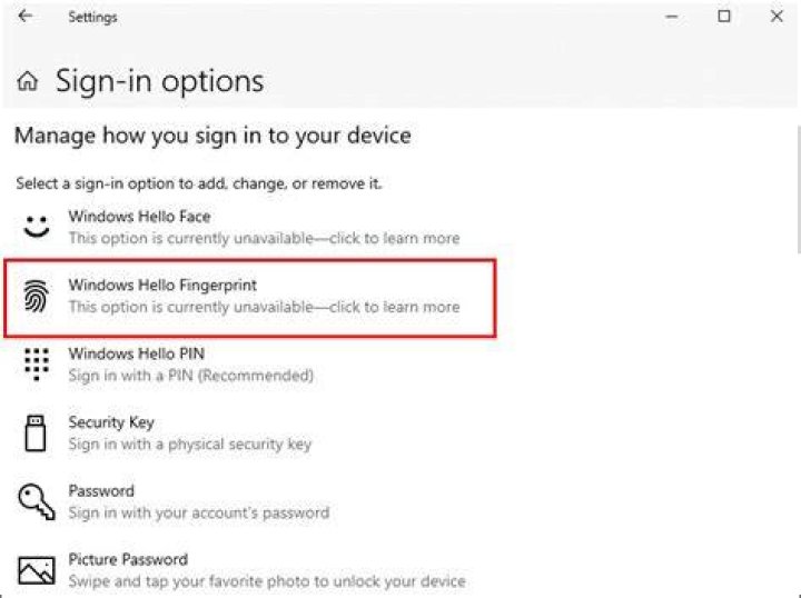 Experiencing Windows Hello PIN/Fingerprint 