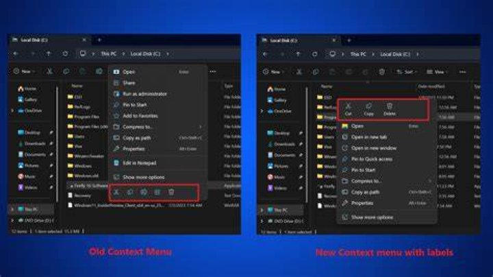 Explorer context menu
