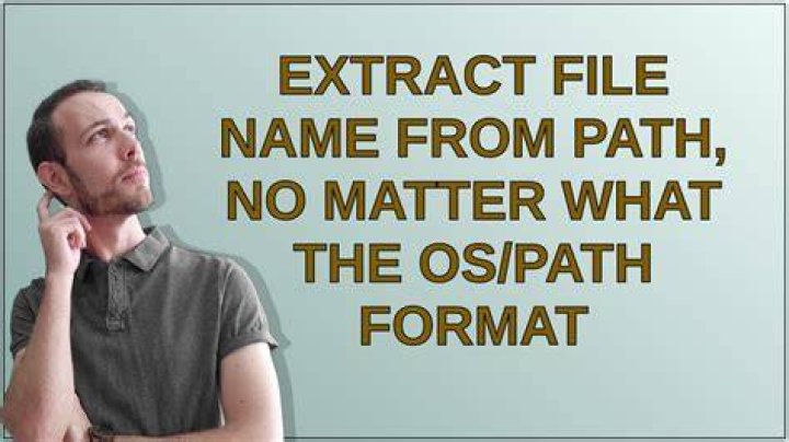 Extract file name from path, no matter what the os/path format