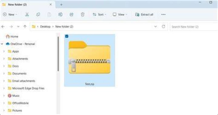 Extract files inside folder in ZIP archive to current folder