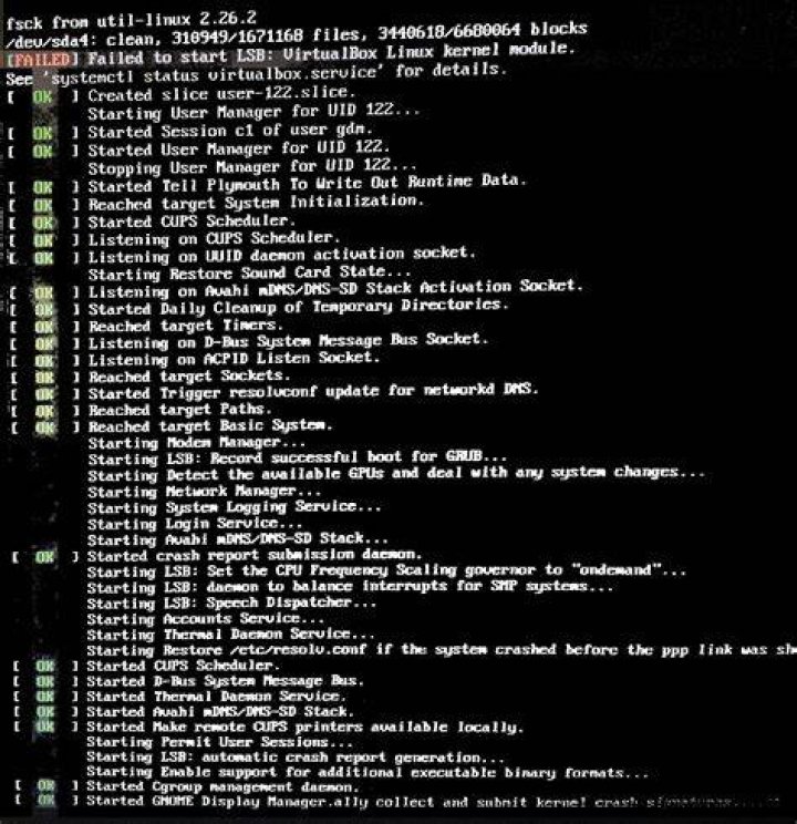 Failed to start LSB: Virtualbox Linux kernel module [closed]