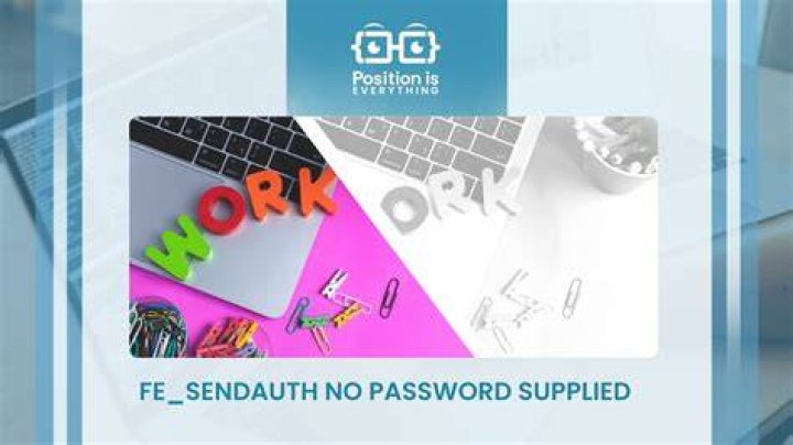 fe_sendauth: no password supplied