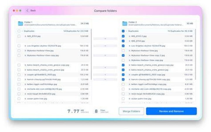 files comparison