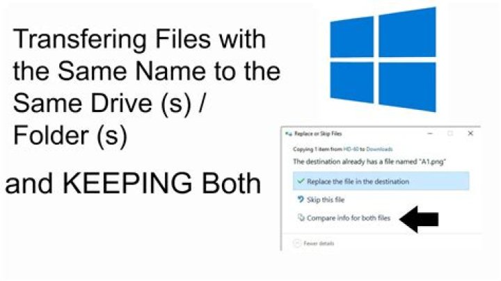 files with same name