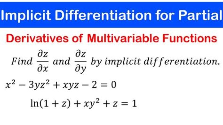 Find a second partial derivative of the implicitly given function $3y=z^3+3xz$