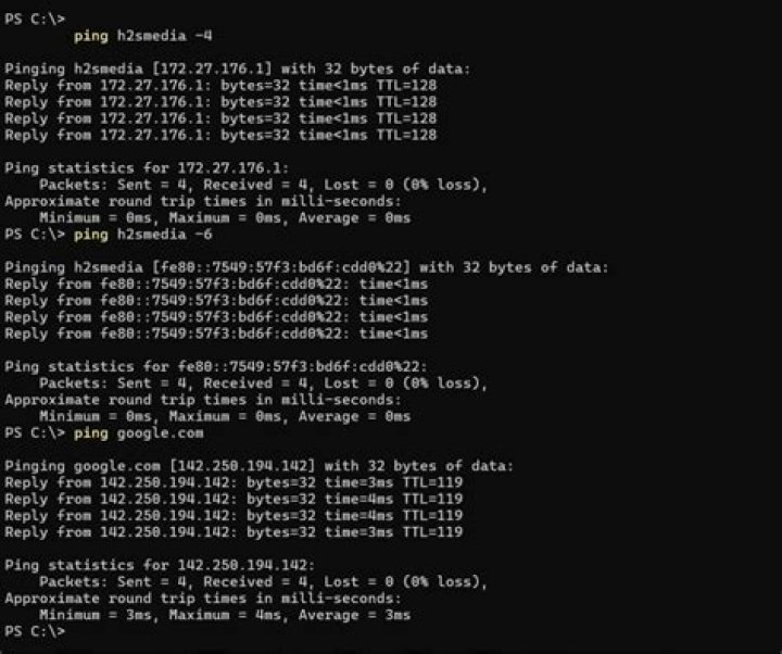 find ip address using hostname