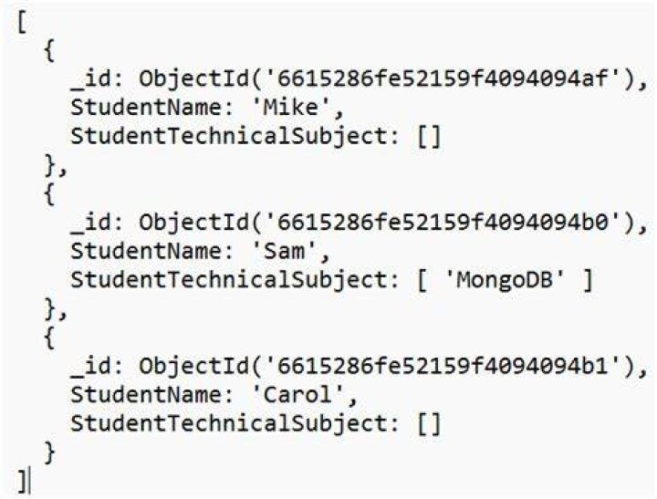 Find MongoDB records where array field is not empty
