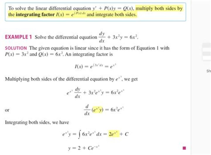 Finding integrating factor for inexact differential equation?
