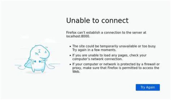 Firefox 78.0.1 does not connect to Django development server running at localhost:8000