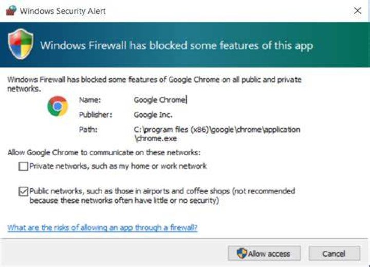 Firewall Prompt