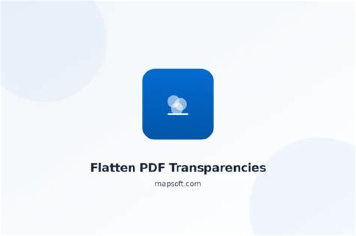 Flattening PDF transparency