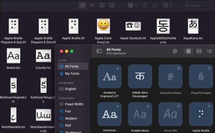 Font available in MS Word is missing from the system fonts folder