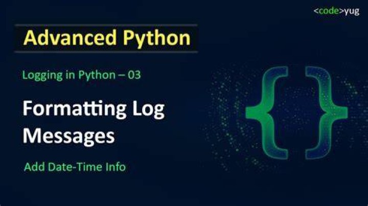 format log messages