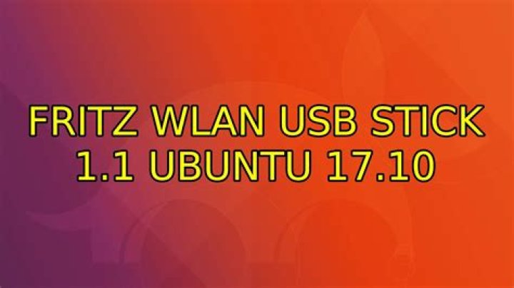 Fritz WLAN USB Stick 1.1 Ubuntu 17.10