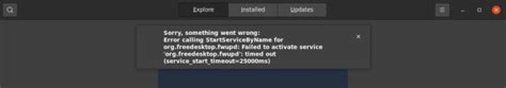 fwupd service fails to start