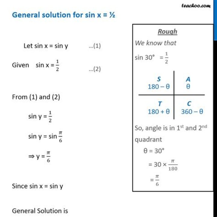 General solution of $\sin(x) = -1/2$