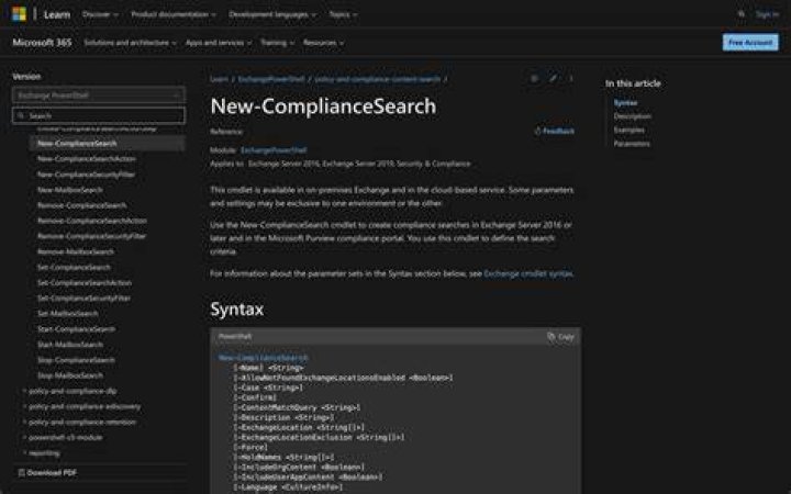 Get-ComplianceSearch / Get-ComplianceSearchAction download the search and export statistics file via powershell