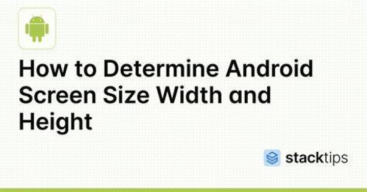Get screen width and height in Android