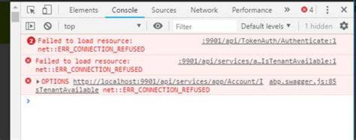 Getting error in console : Failed to load resource: net::ERR_CONNECTION_RESET
