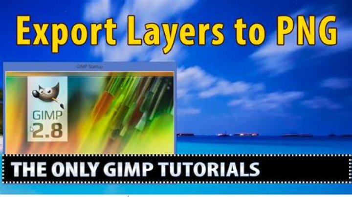 Gimp: Export every layer as a separate PNG image
