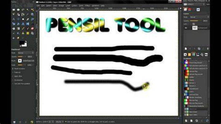 Gimp pencil tool is not working properly